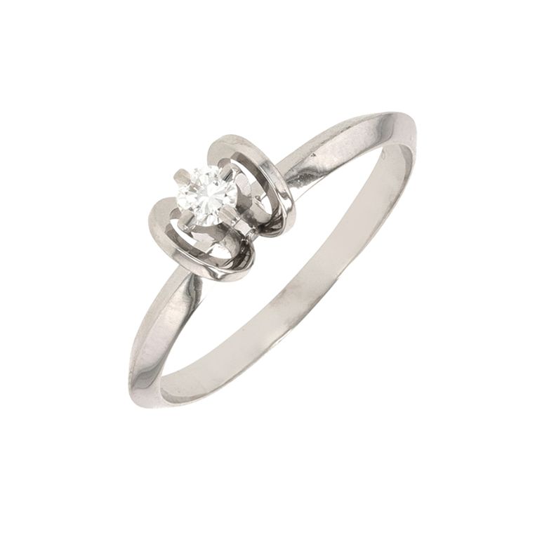 Acheter Solitaire vintage diamant 0.10 carat or blanc 2.13g Comme neuf - 600,00 € Solitaire vintage diamant 0.10 carat or blanc 2.13g Comme neuf - reconditionné disponible sur Gemme Les Bijoux